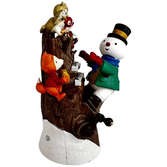 Hallmark Keepsake Ornament Hickory Tree Harmony 2011 Snowman Light Sound Motion - Picture 5 of 12
